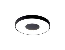 M7564  Coin 80W LED Round  Flush Ceiling Black